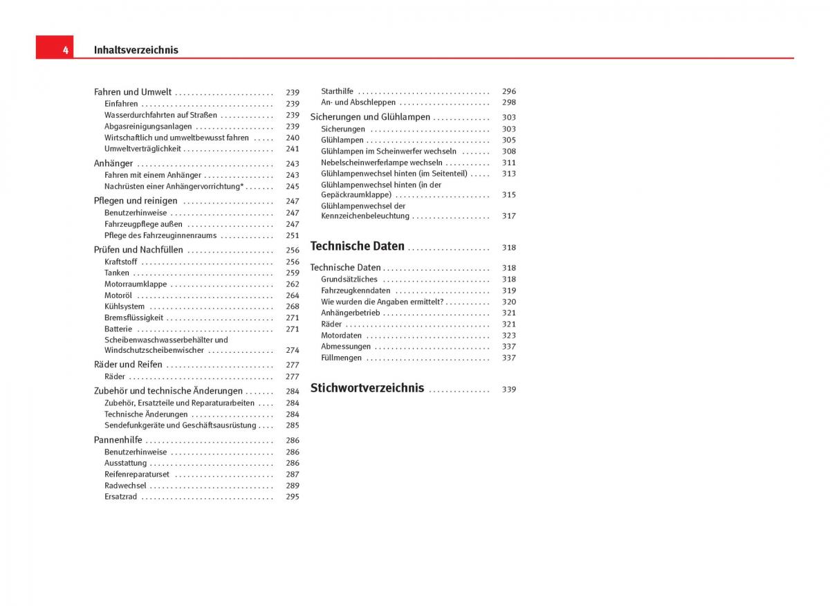 Seat Leon III 3 Handbuch / page 6