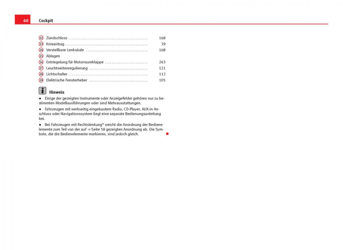 Seat Leon III 3 Handbuch / page 62