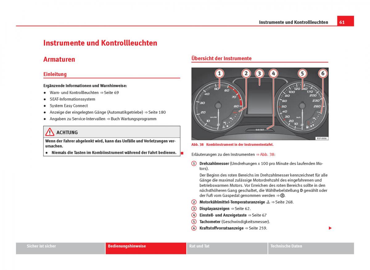 Seat Leon III 3 Handbuch / page 63