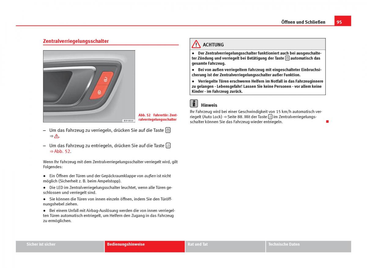 Seat Leon III 3 Handbuch / page 97