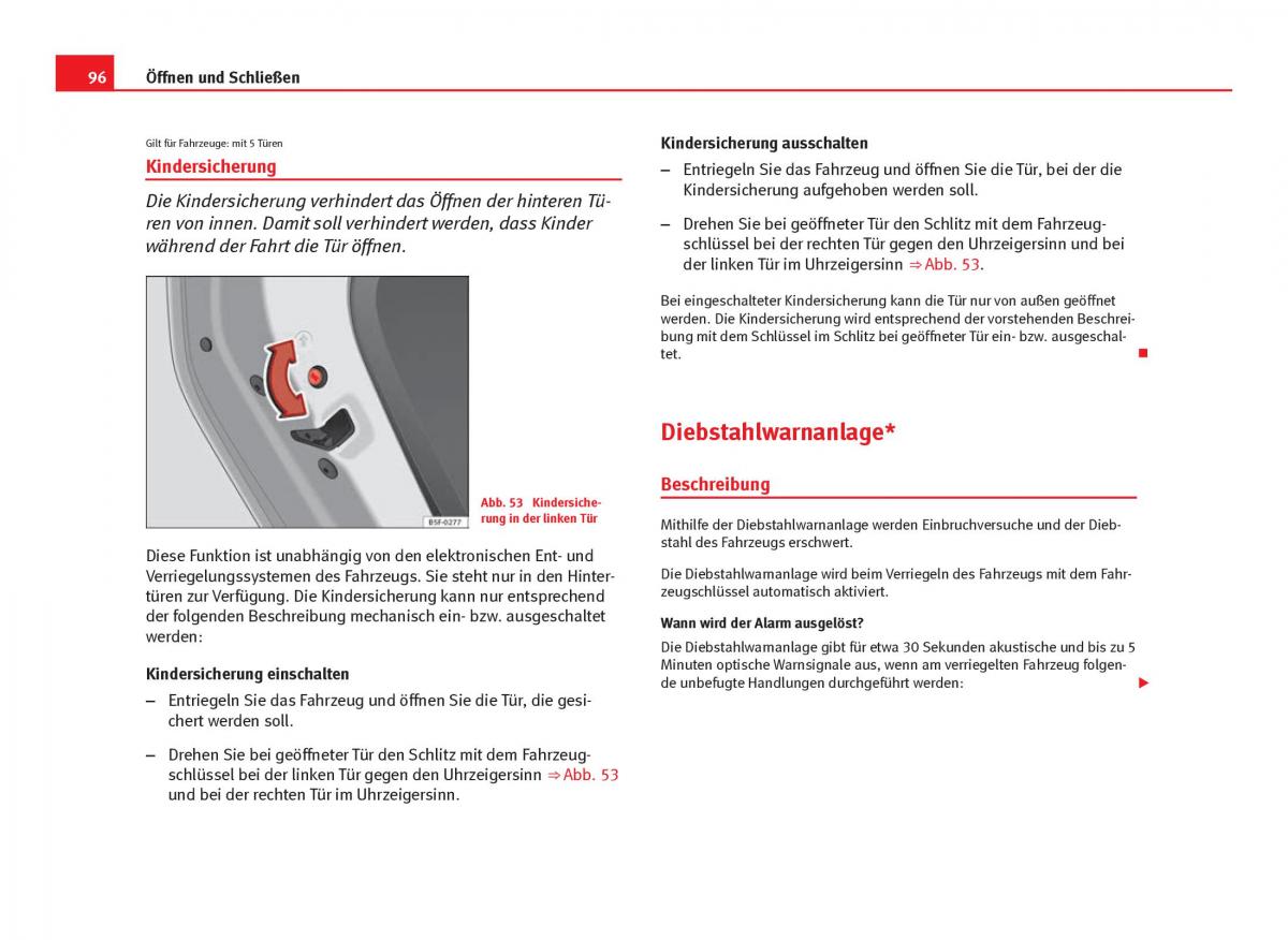 Seat Leon III 3 Handbuch / page 98