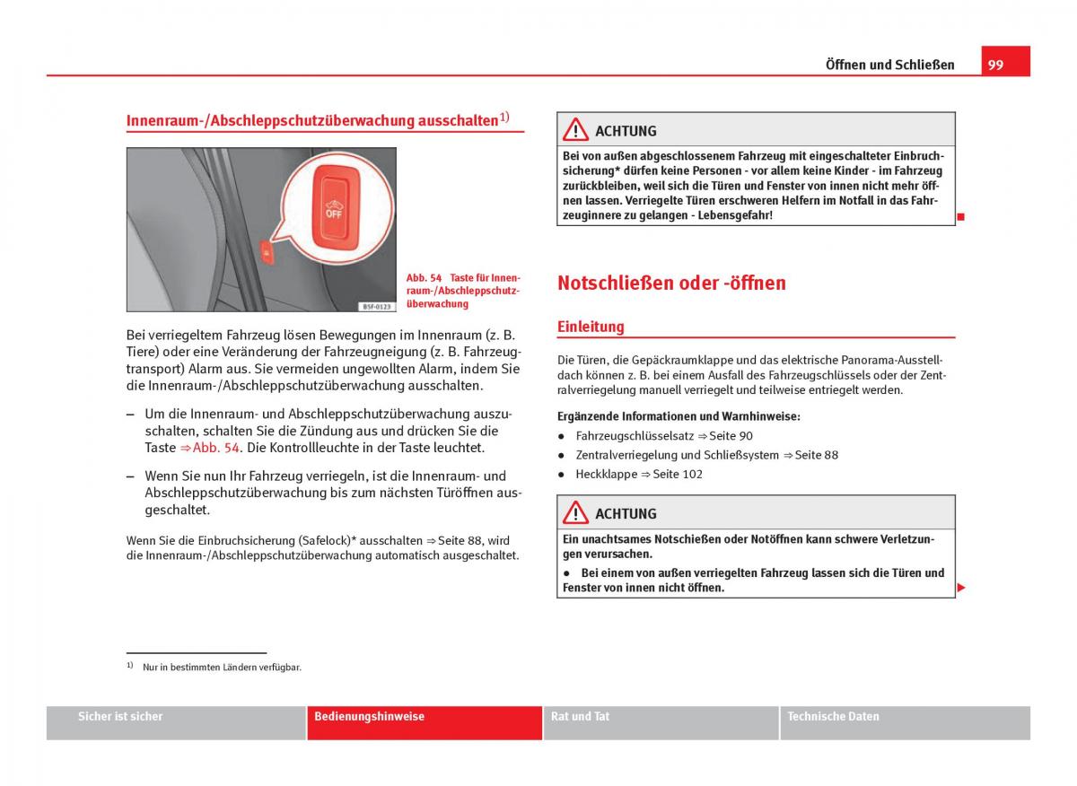 Seat Leon III 3 Handbuch / page 101