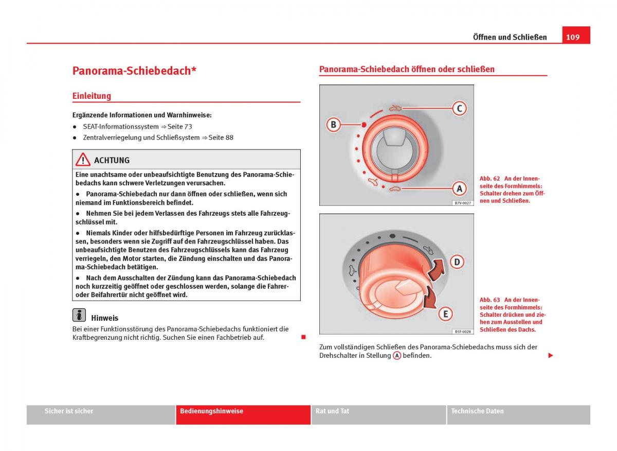 Seat Leon III 3 Handbuch / page 111