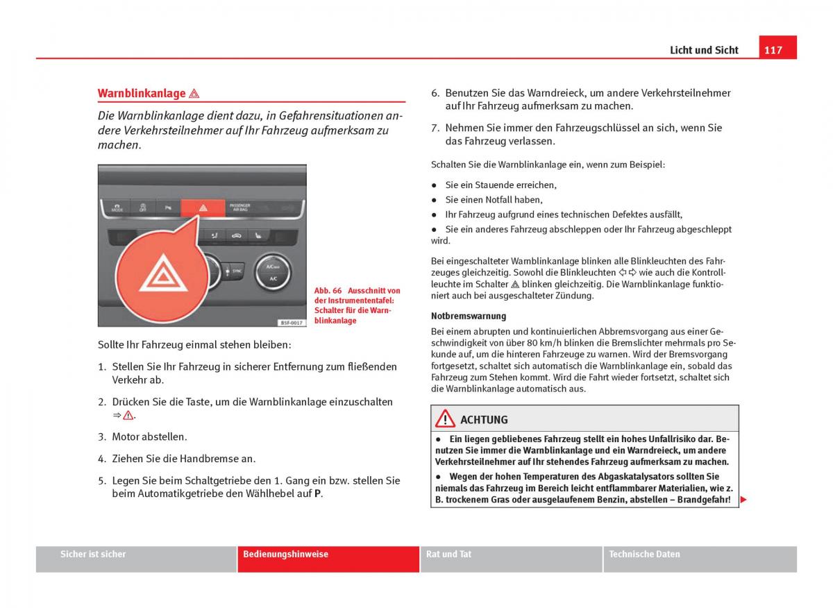 Seat Leon III 3 Handbuch / page 119