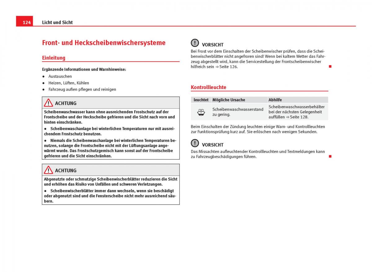 Seat Leon III 3 Handbuch / page 126