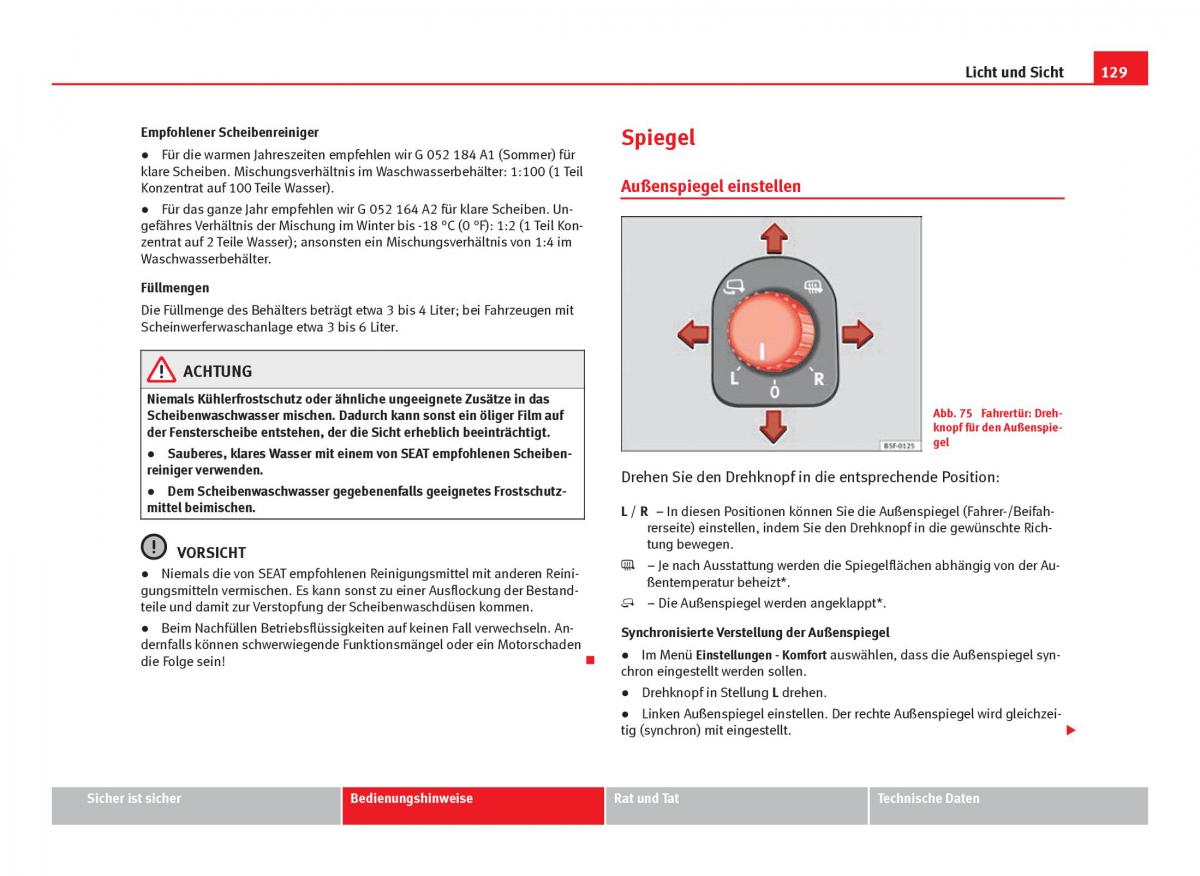 Seat Leon III 3 Handbuch / page 131