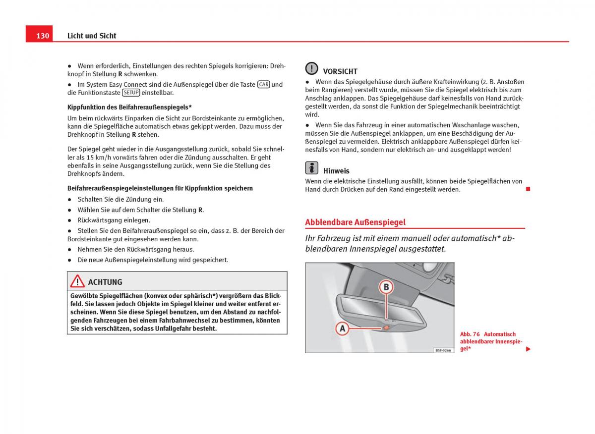 Seat Leon III 3 Handbuch / page 132