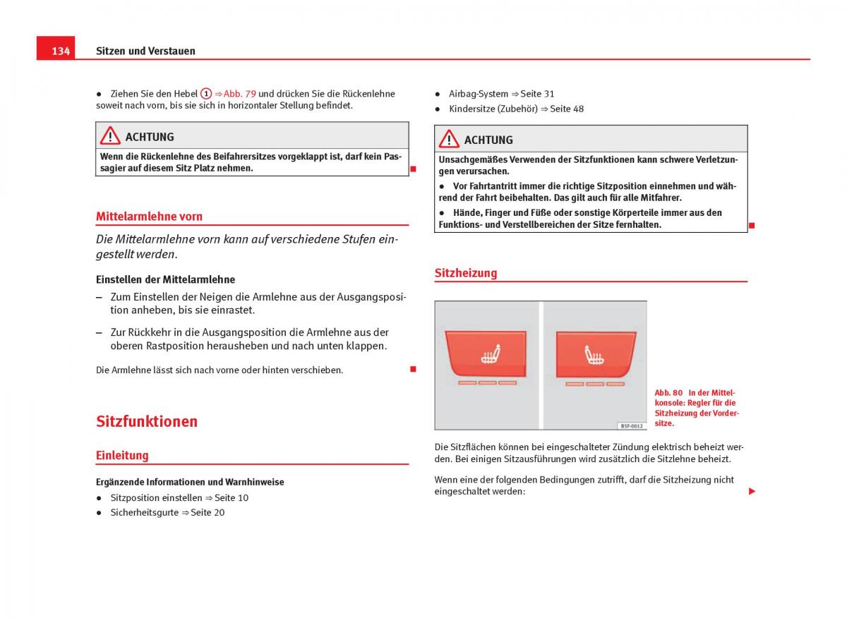 Seat Leon III 3 Handbuch / page 136