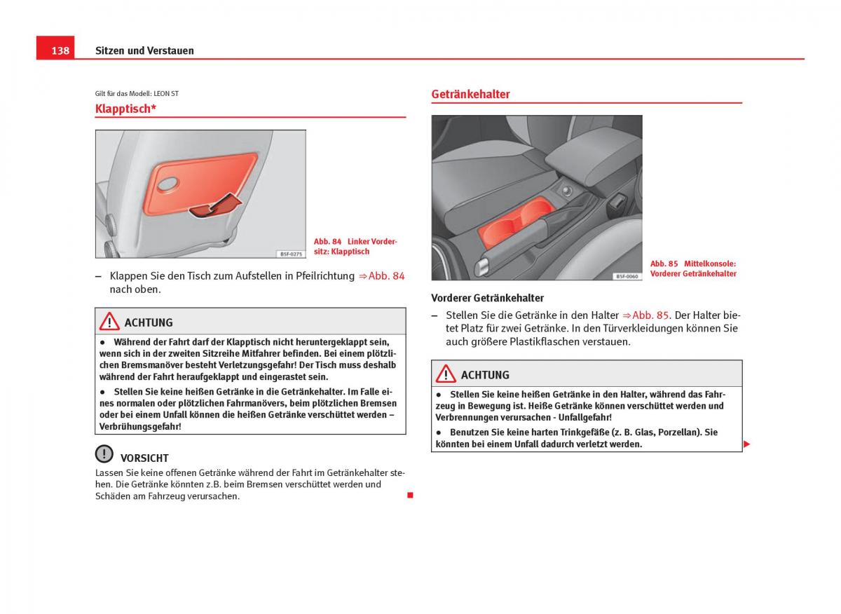 Seat Leon III 3 Handbuch / page 140