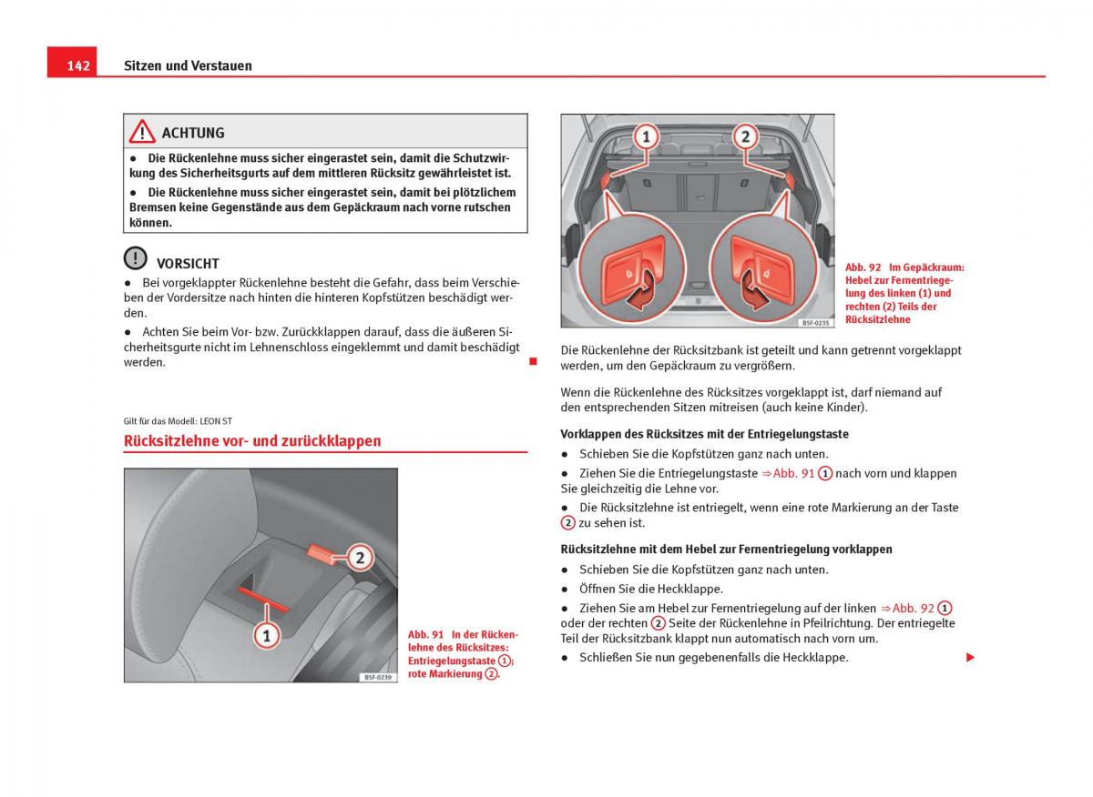 Seat Leon III 3 Handbuch / page 144