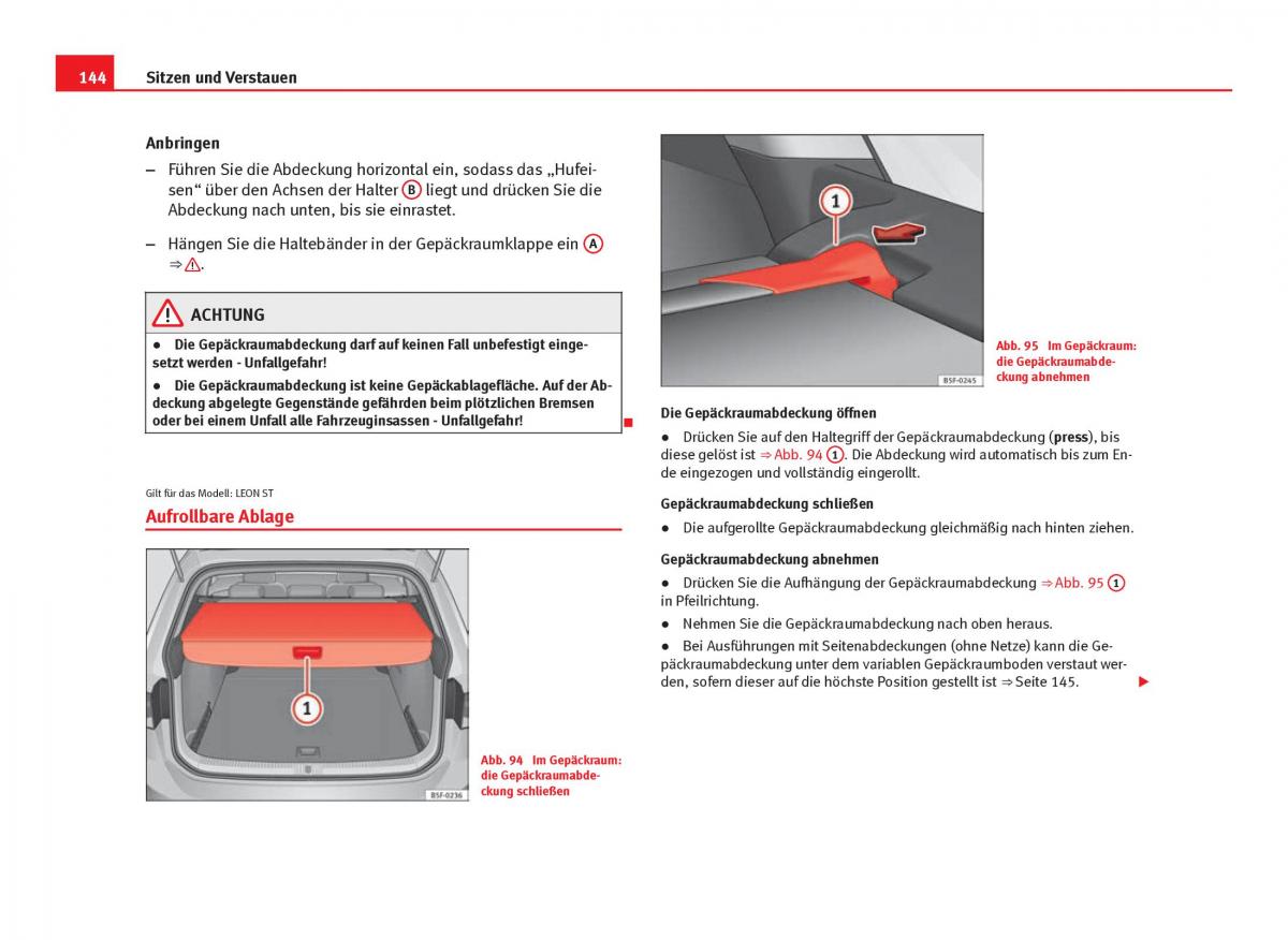 Seat Leon III 3 Handbuch / page 146