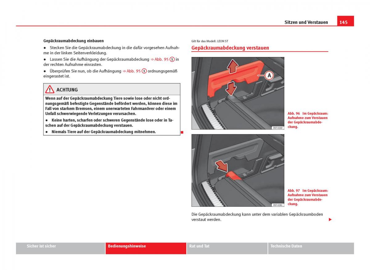 Seat Leon III 3 Handbuch / page 147