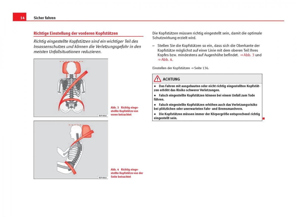 Seat Leon III 3 Handbuch / page 16