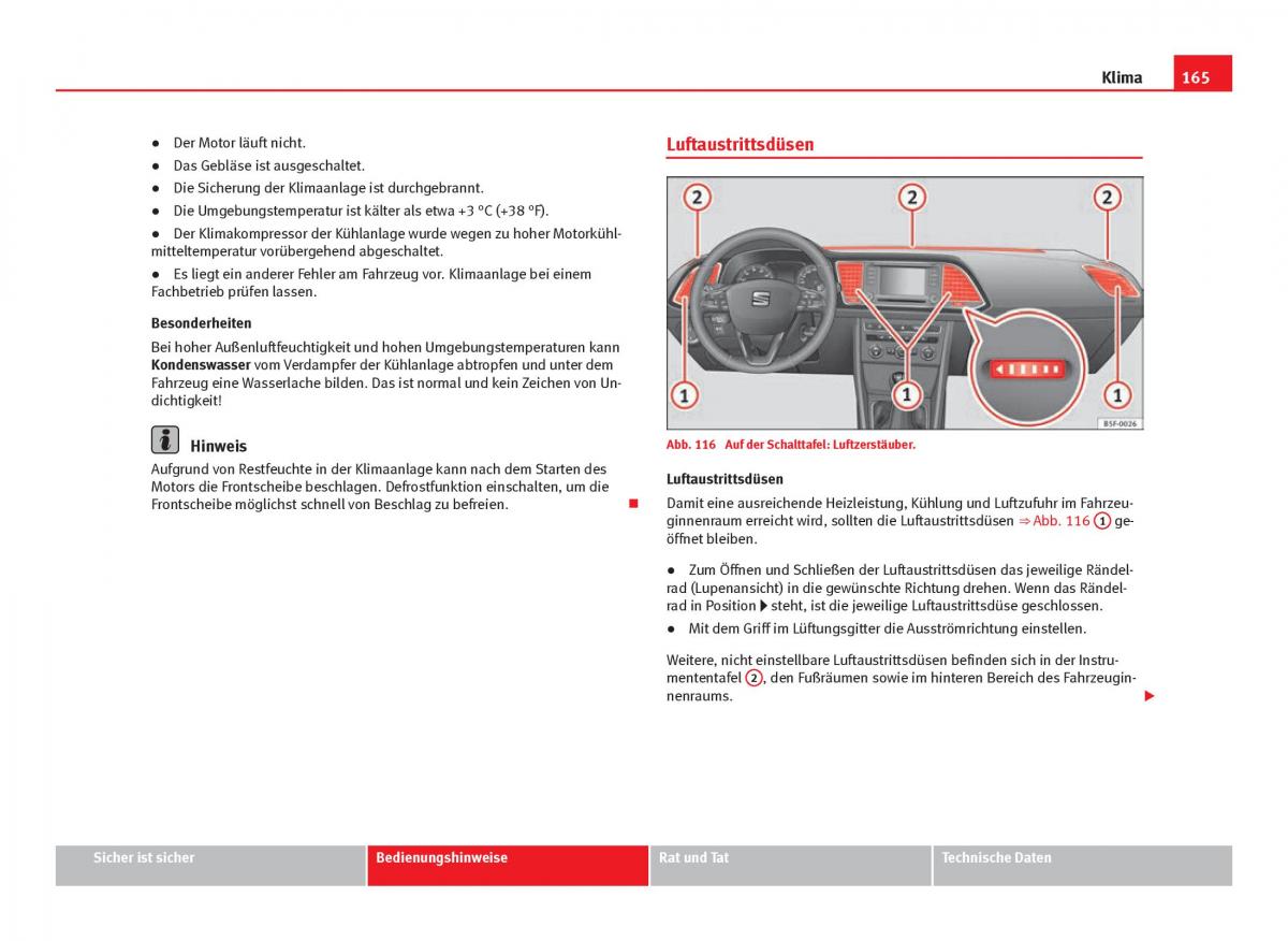 Seat Leon III 3 Handbuch / page 167