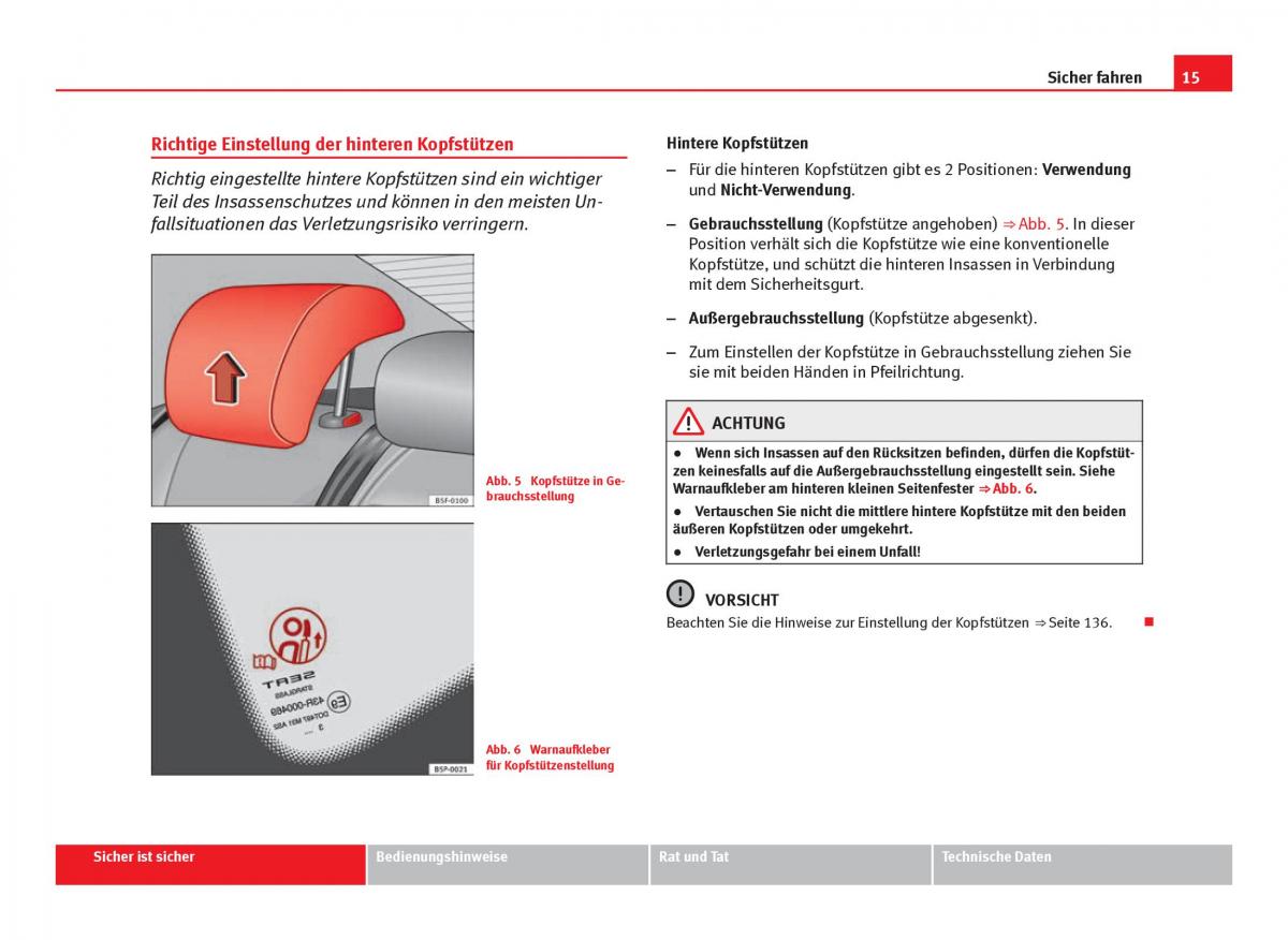 Seat Leon III 3 Handbuch / page 17