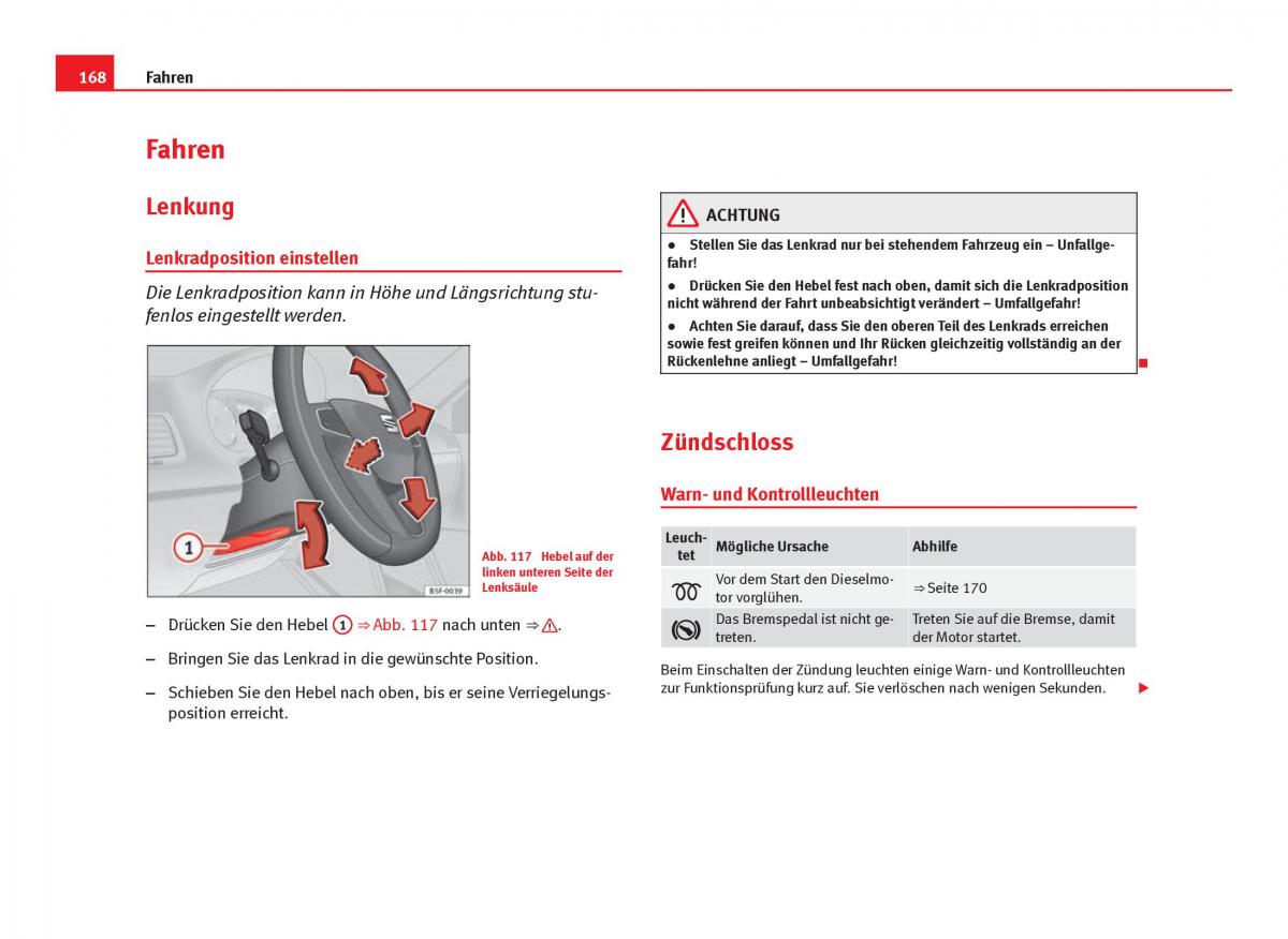 Seat Leon III 3 Handbuch / page 170