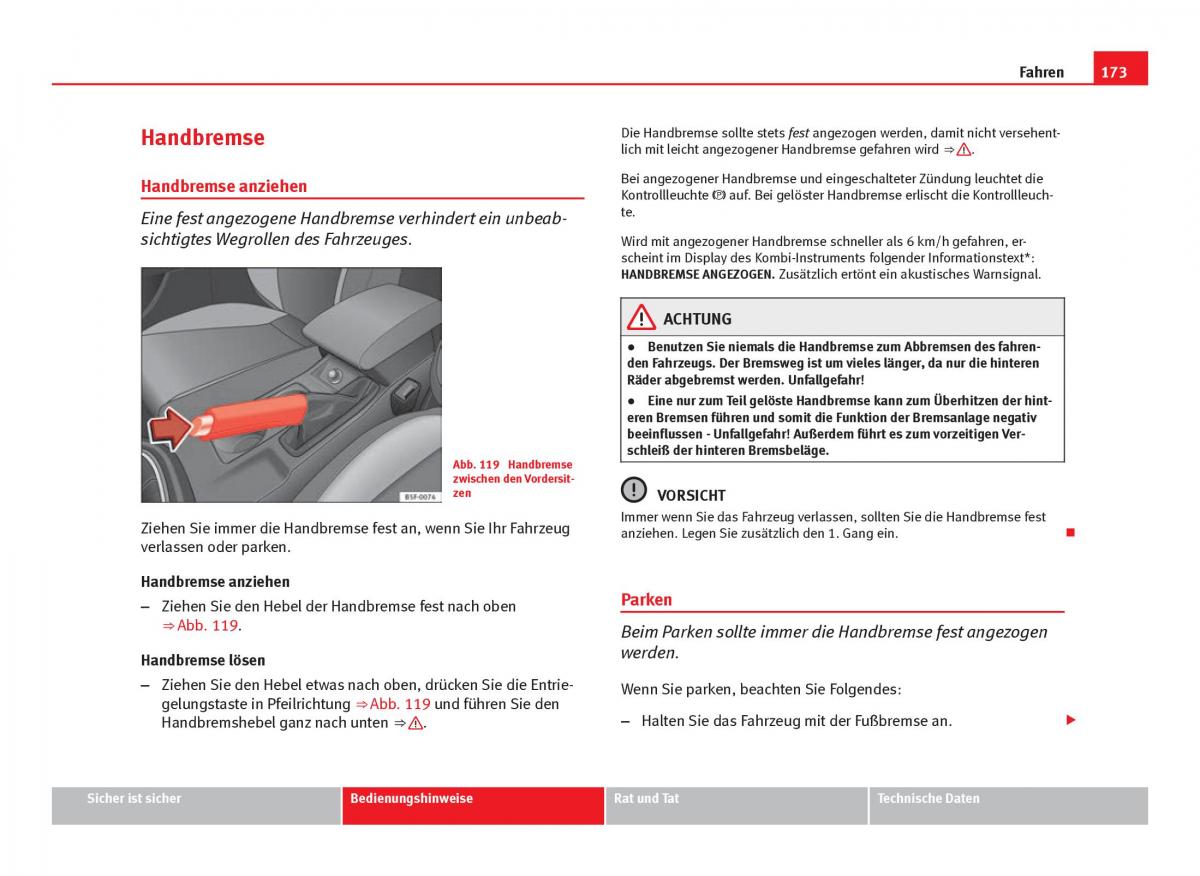 Seat Leon III 3 Handbuch / page 175