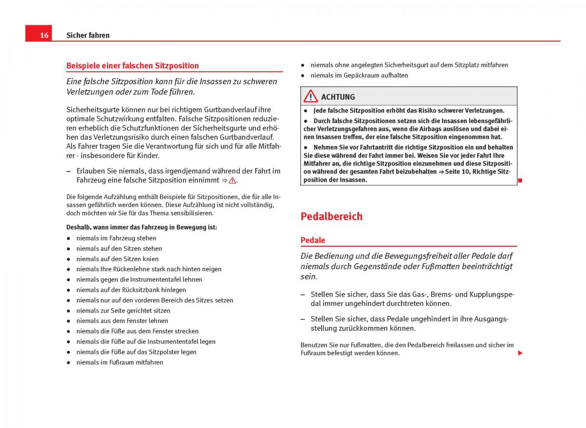 Seat Leon III 3 Handbuch / page 18