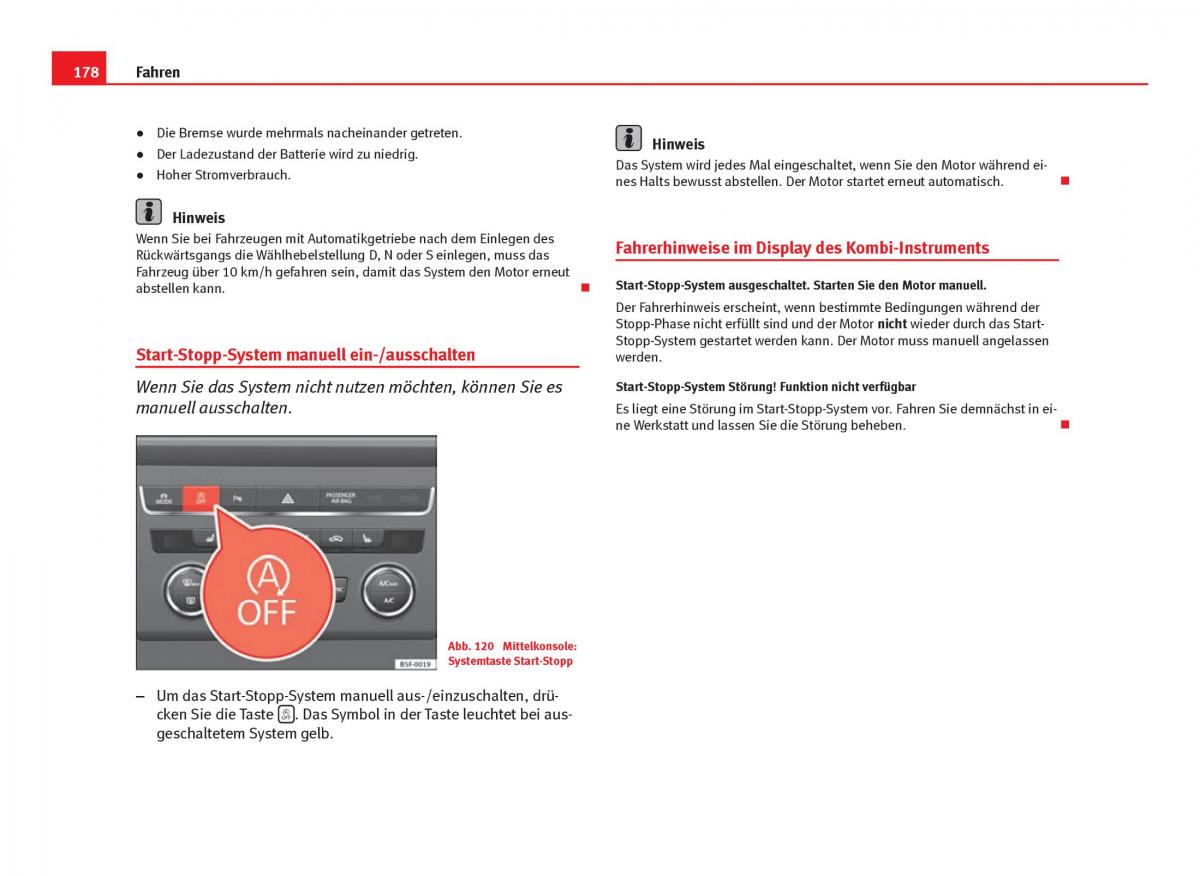 Seat Leon III 3 Handbuch / page 180