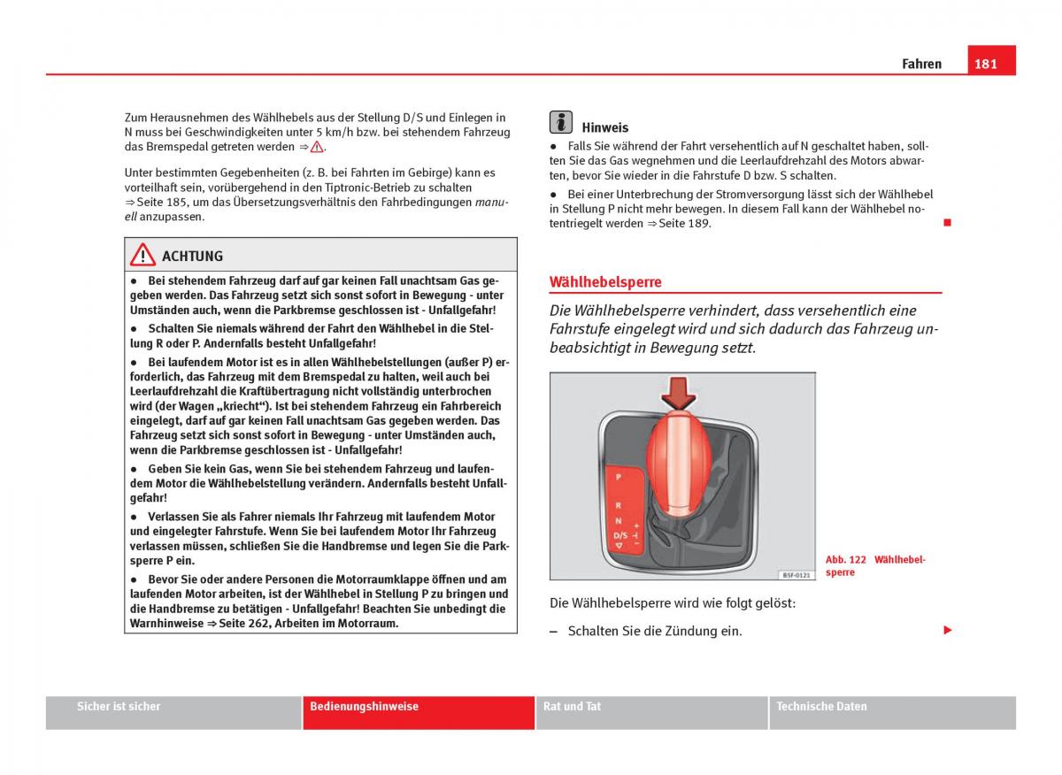 Seat Leon III 3 Handbuch / page 183