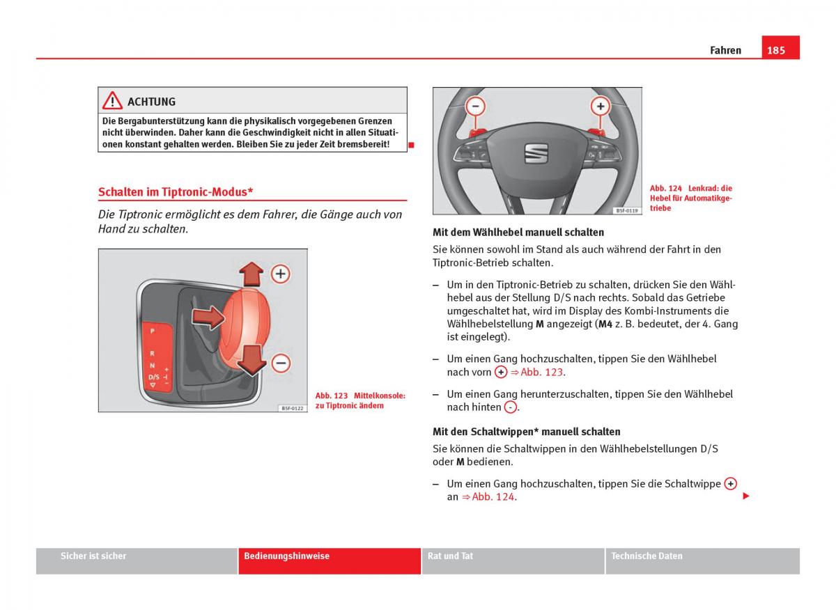 Seat Leon III 3 Handbuch / page 187