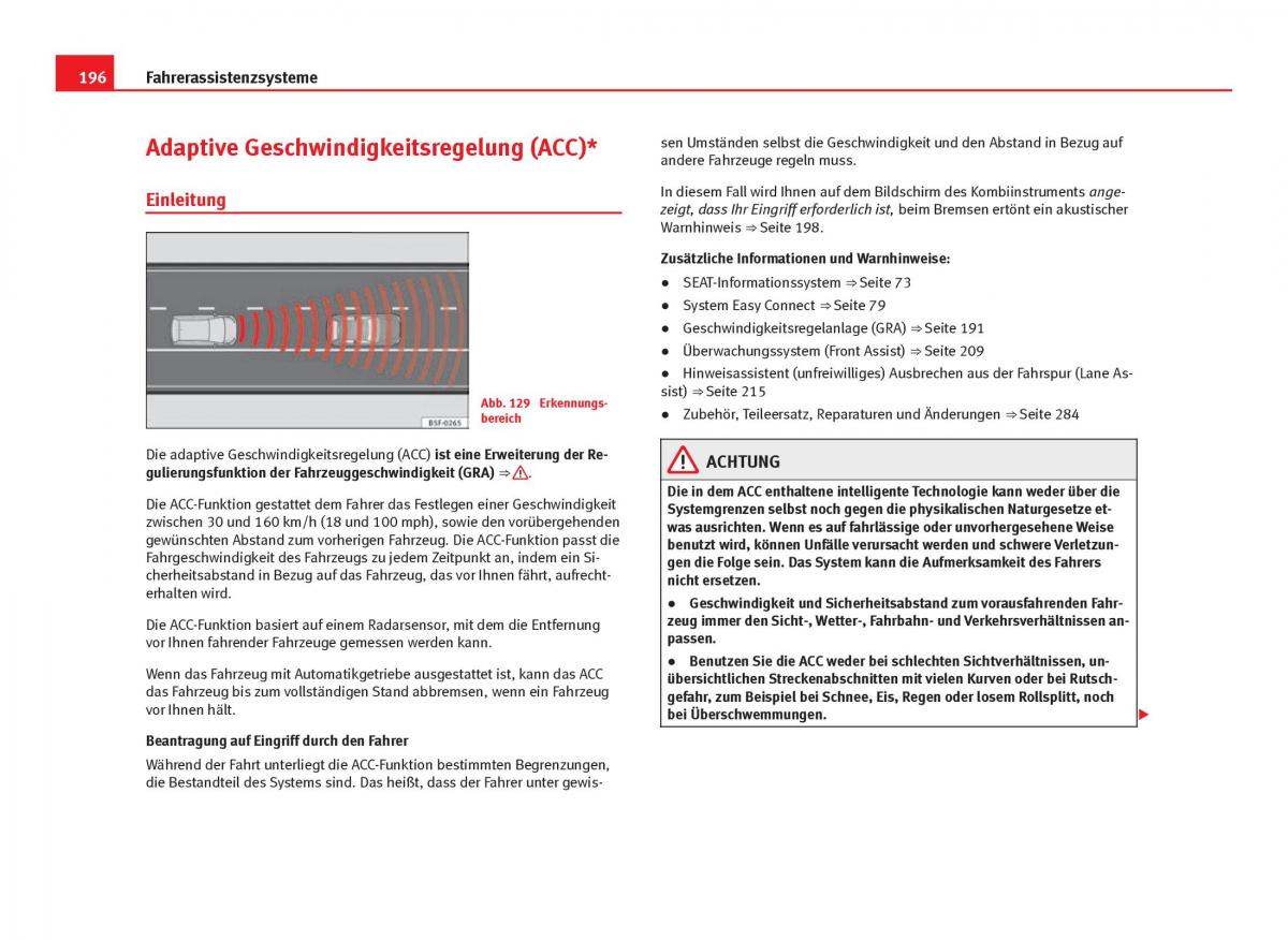 Seat Leon III 3 Handbuch / page 198