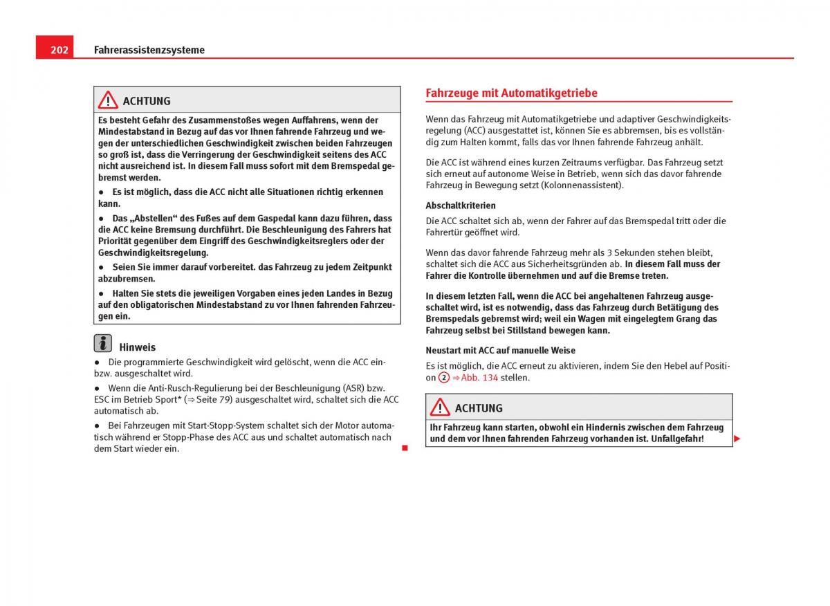 Seat Leon III 3 Handbuch / page 204