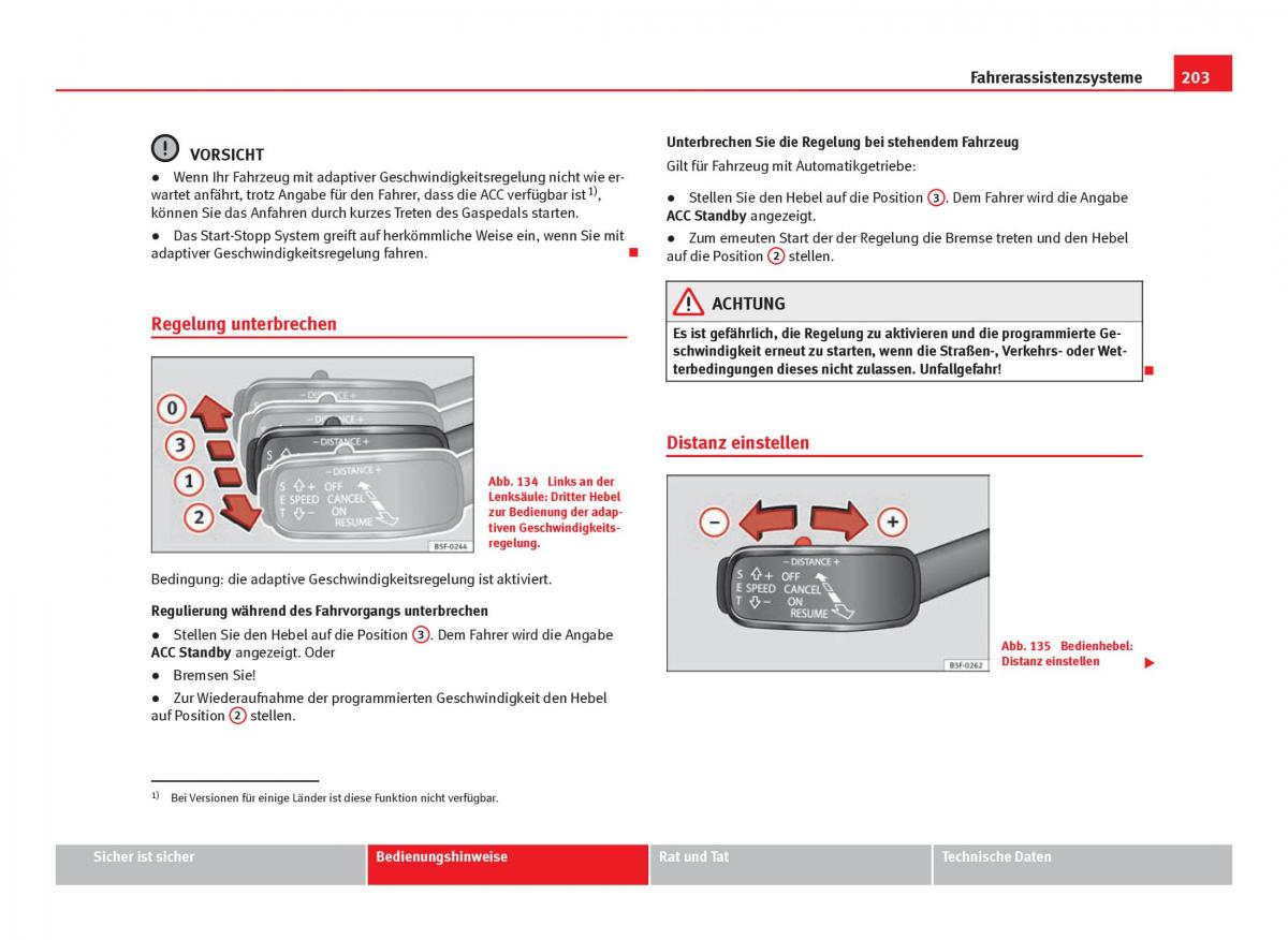 Seat Leon III 3 Handbuch / page 205