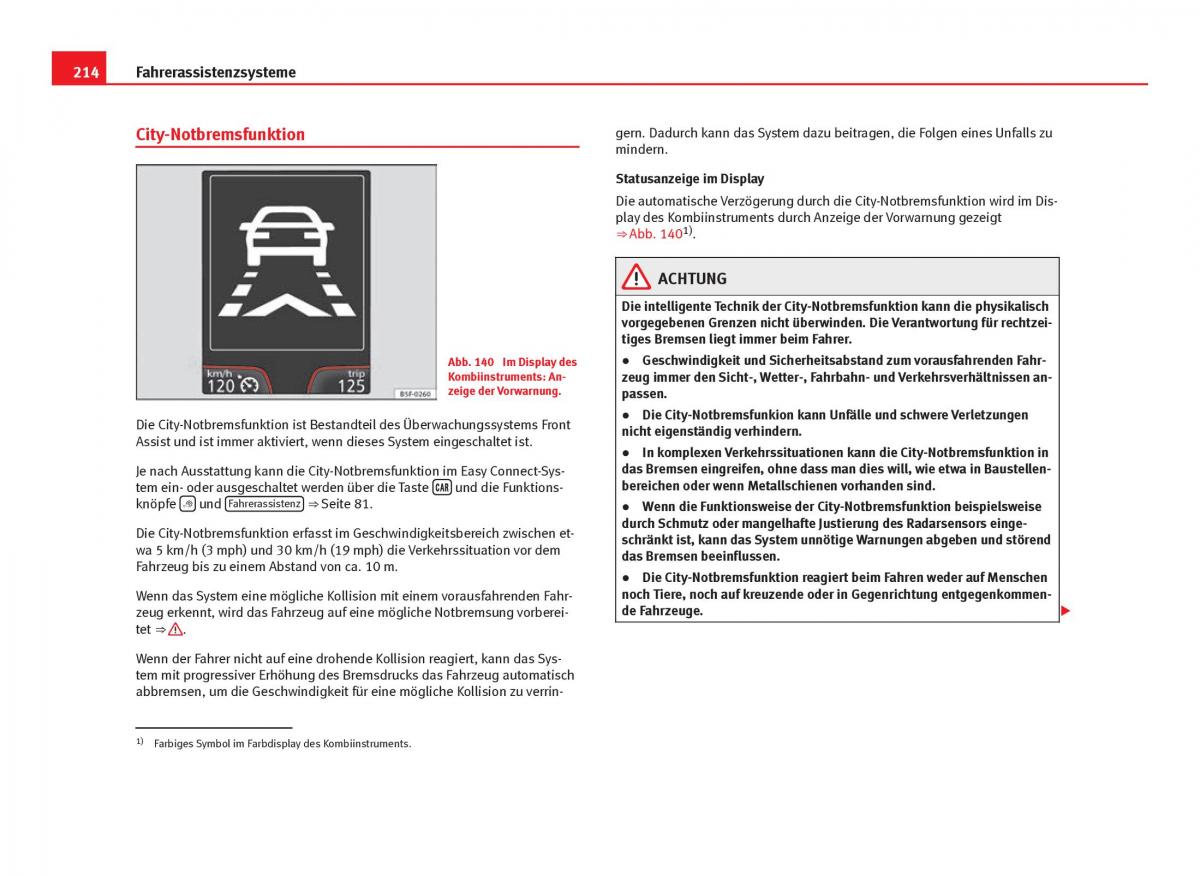 Seat Leon III 3 Handbuch / page 216