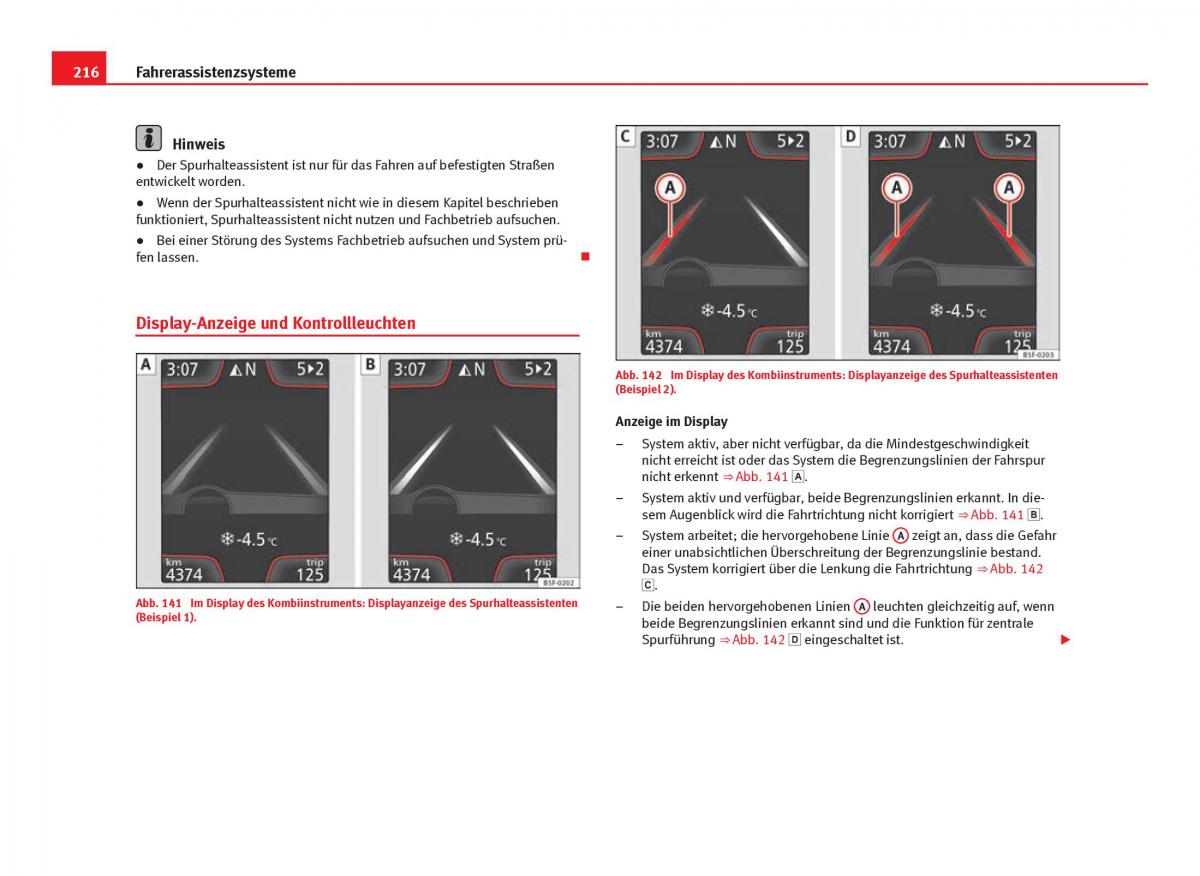 Seat Leon III 3 Handbuch / page 218