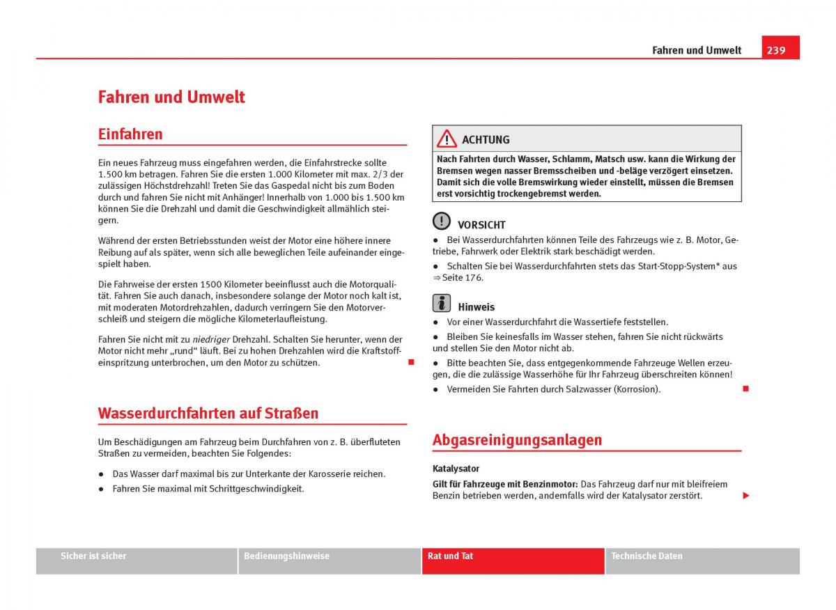 Seat Leon III 3 Handbuch / page 241