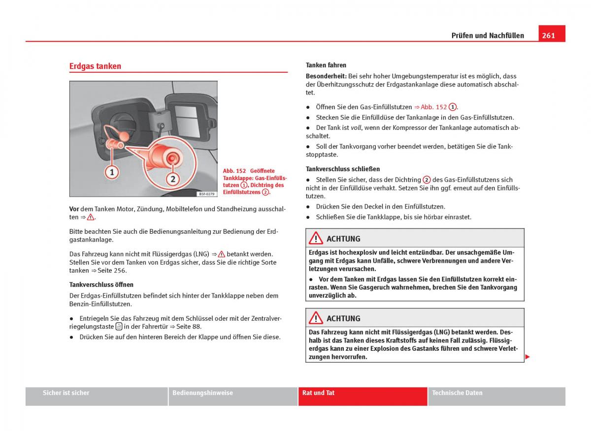 Seat Leon III 3 Handbuch / page 263