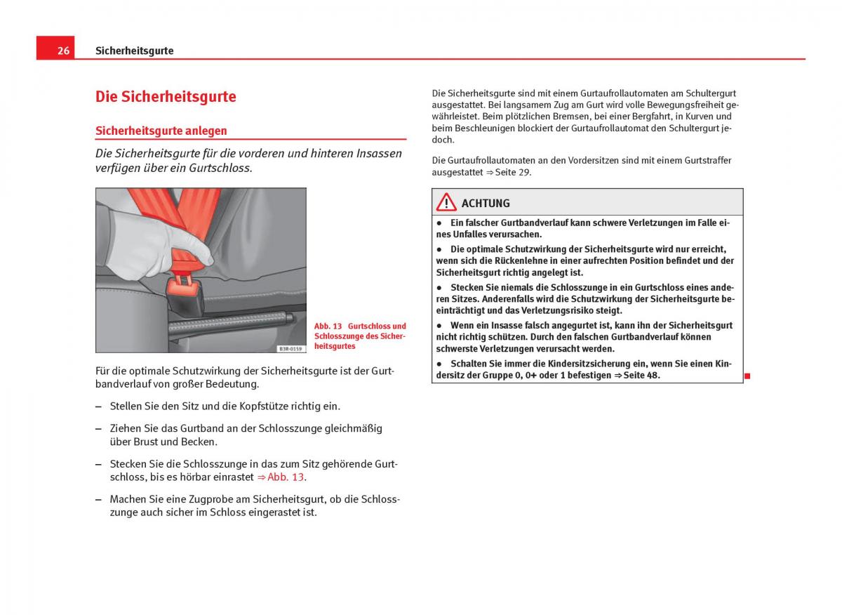 Seat Leon III 3 Handbuch / page 28