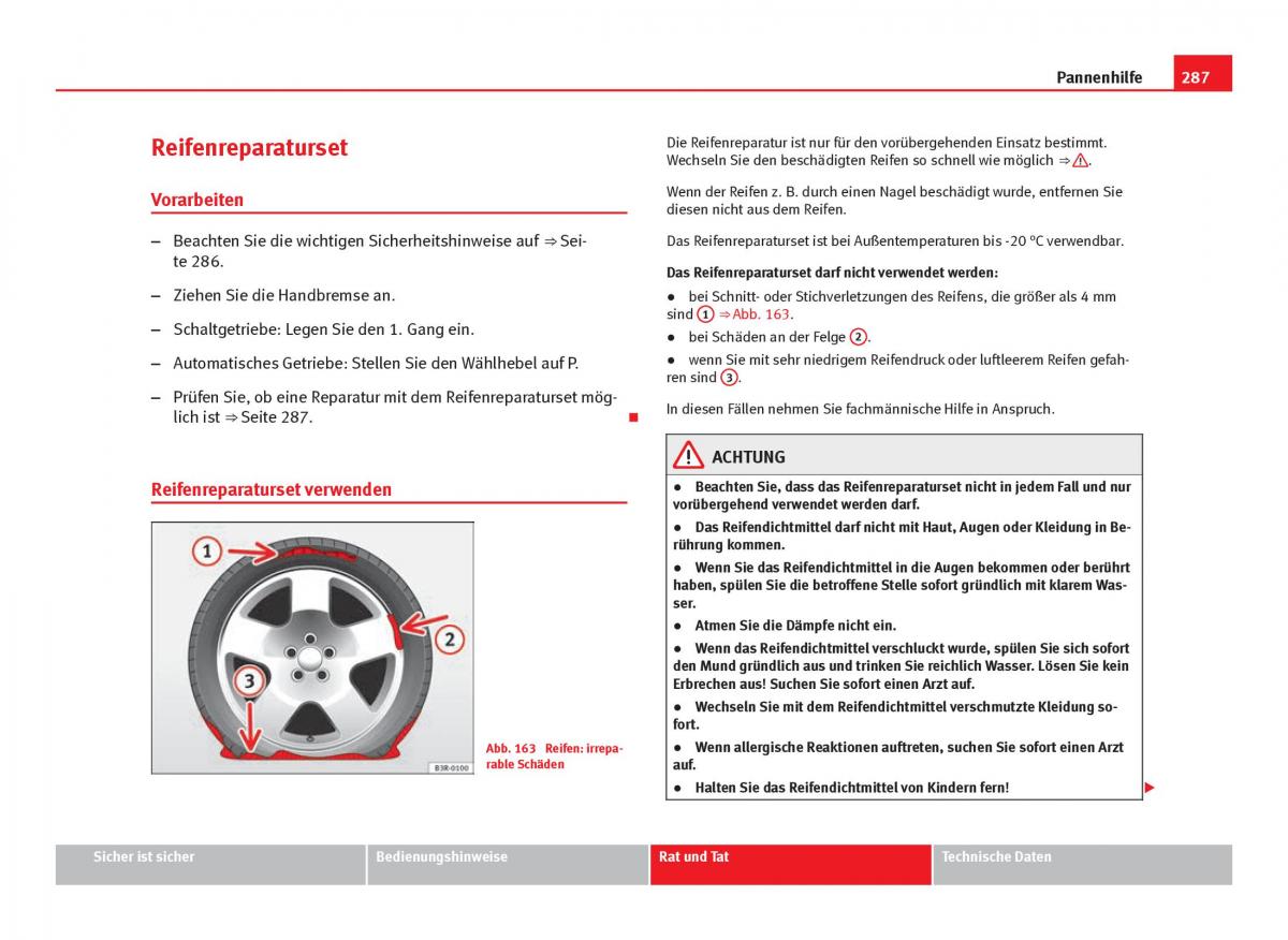 Seat Leon III 3 Handbuch / page 289