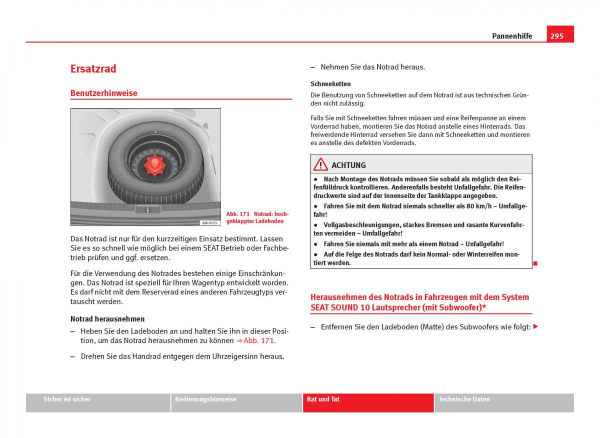 Seat Leon III 3 Handbuch / page 297