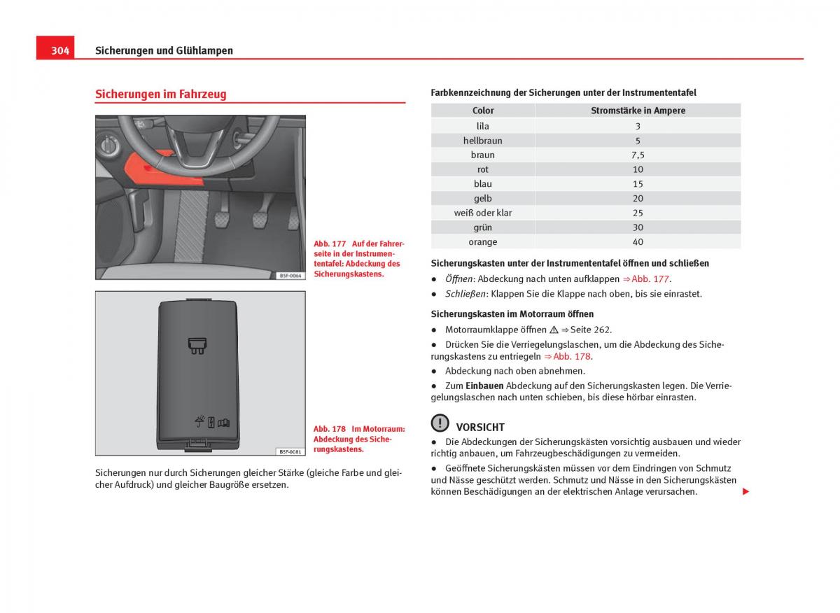 Seat Leon III 3 Handbuch / page 306