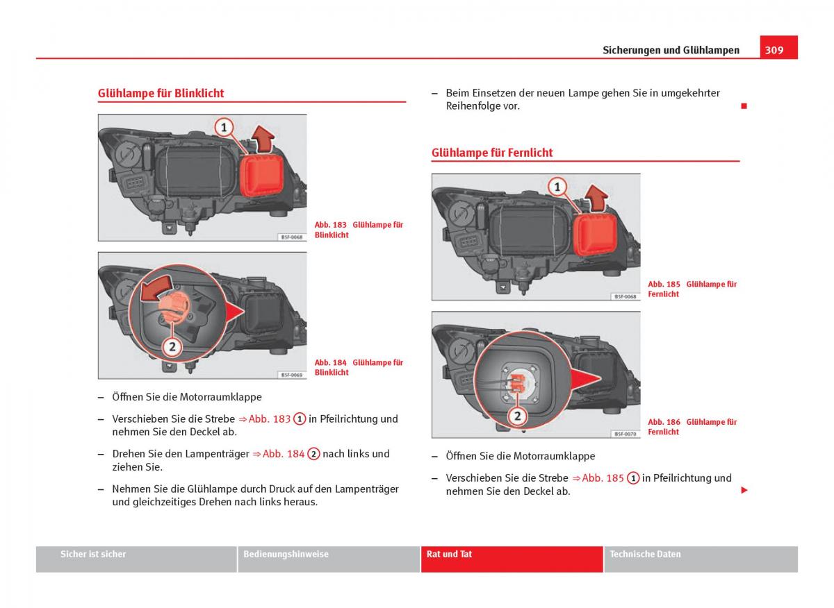 Seat Leon III 3 Handbuch / page 311