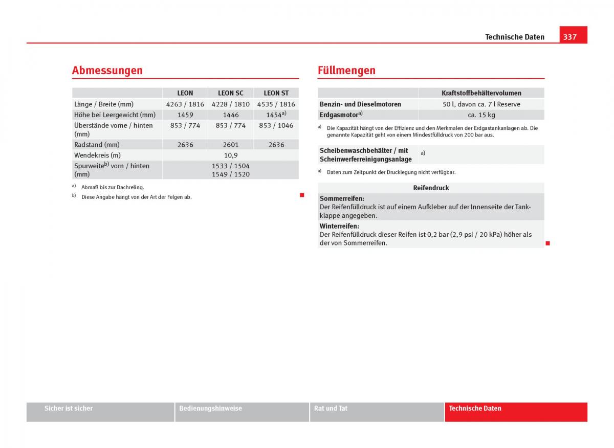 Seat Leon III 3 Handbuch / page 339