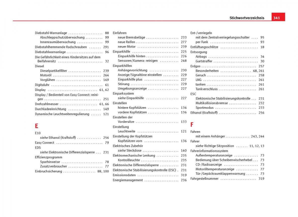 Seat Leon III 3 Handbuch / page 343