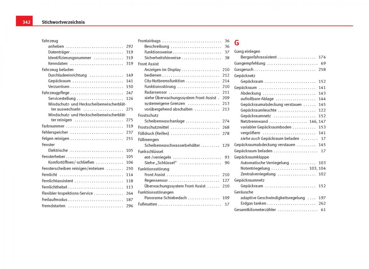 Seat Leon III 3 Handbuch / page 344