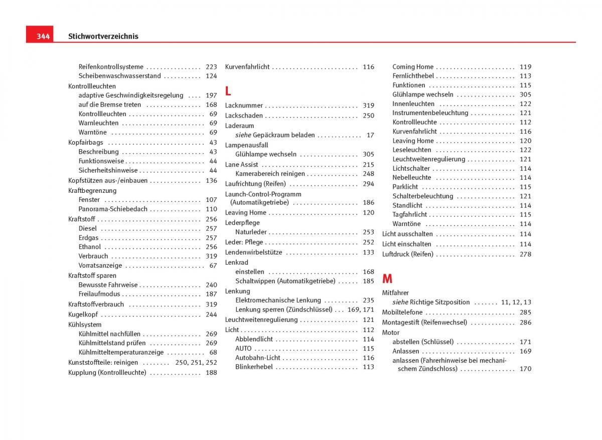 Seat Leon III 3 Handbuch / page 346