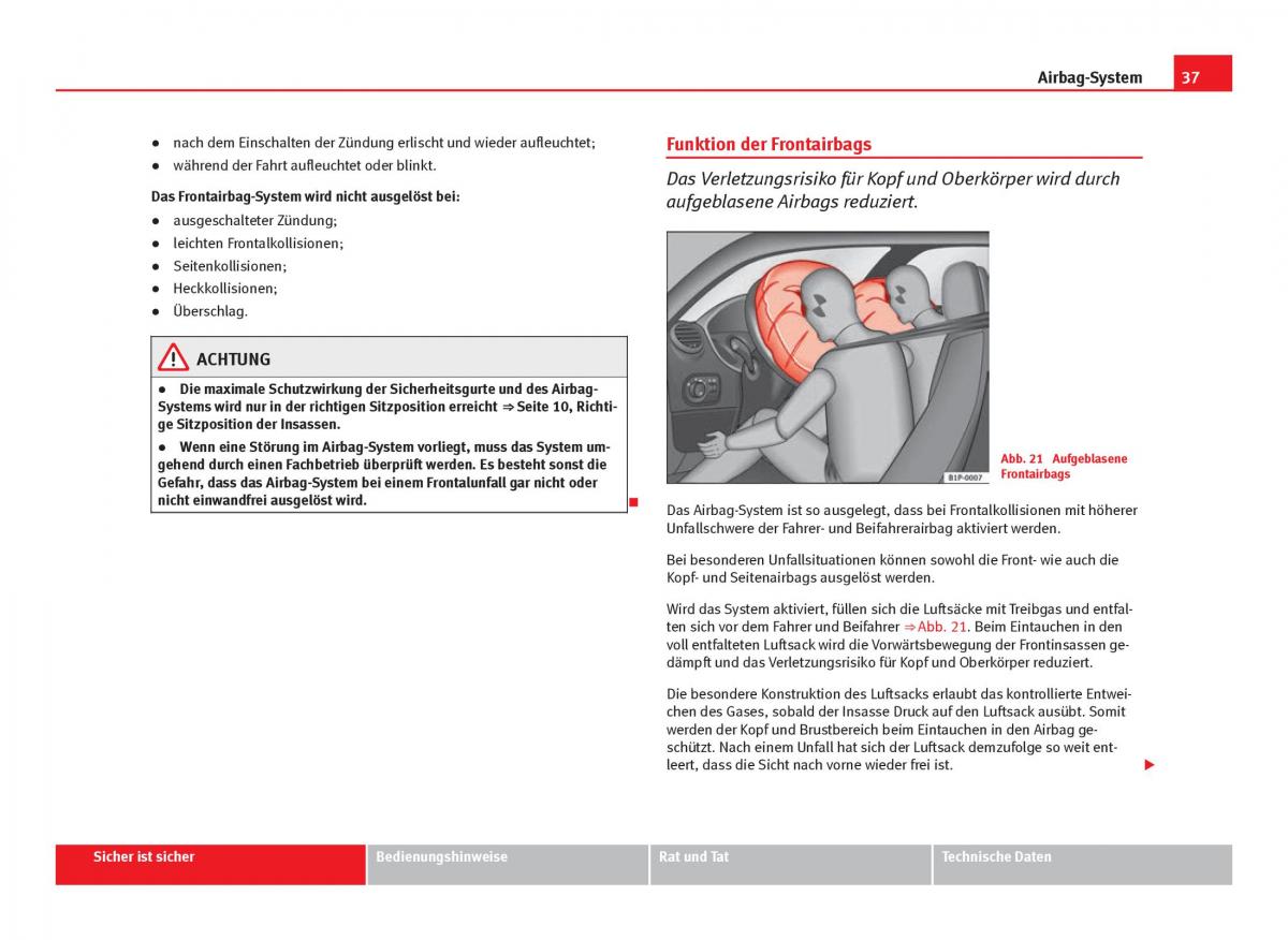 Seat Leon III 3 Handbuch / page 39