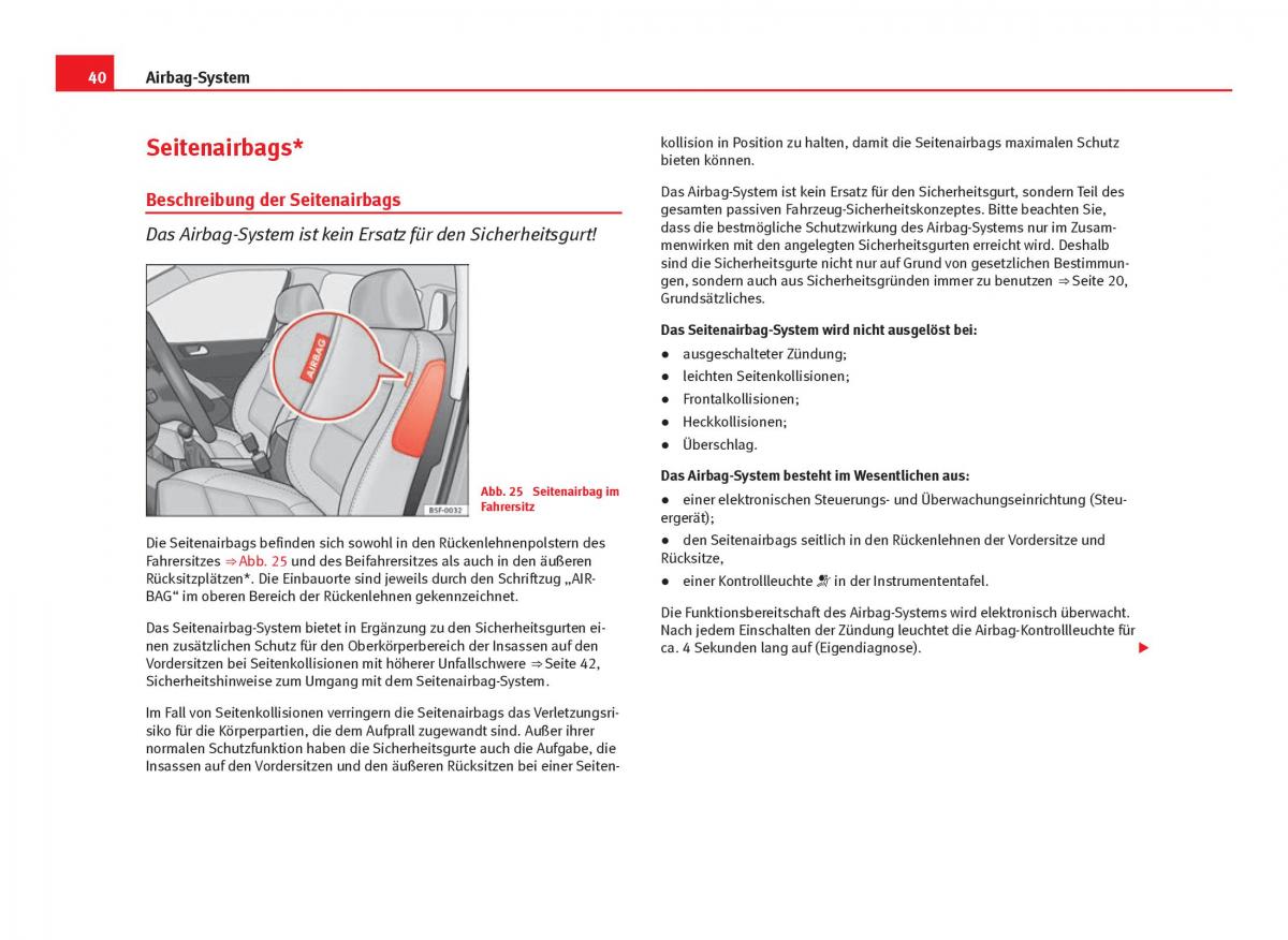 Seat Leon III 3 Handbuch / page 42