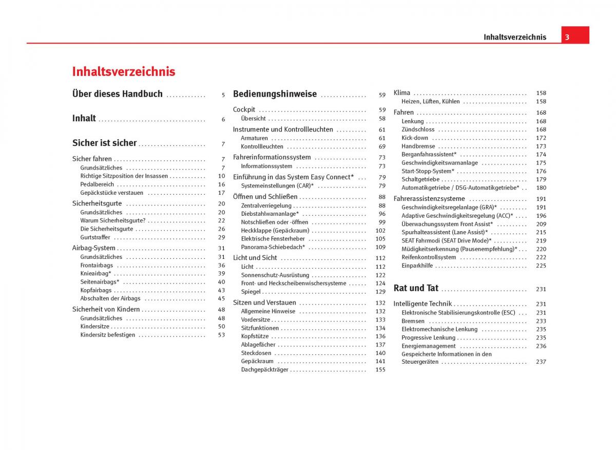 Seat Leon III 3 Handbuch / page 5