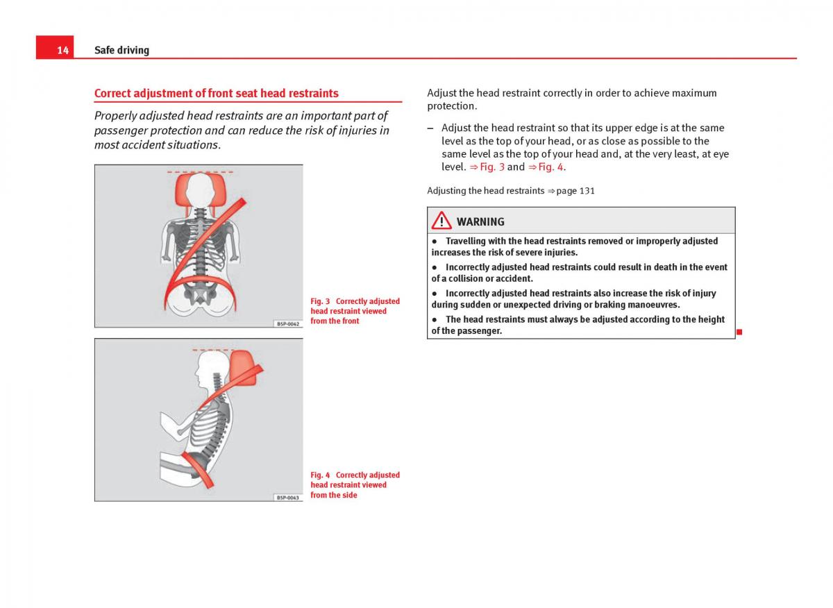 Seat Leon III 3 owners manual / page 16