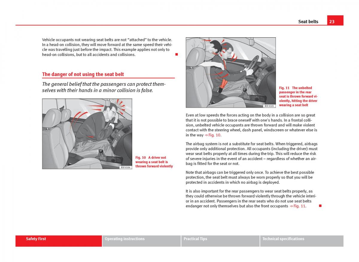 Seat Leon III 3 owners manual / page 25