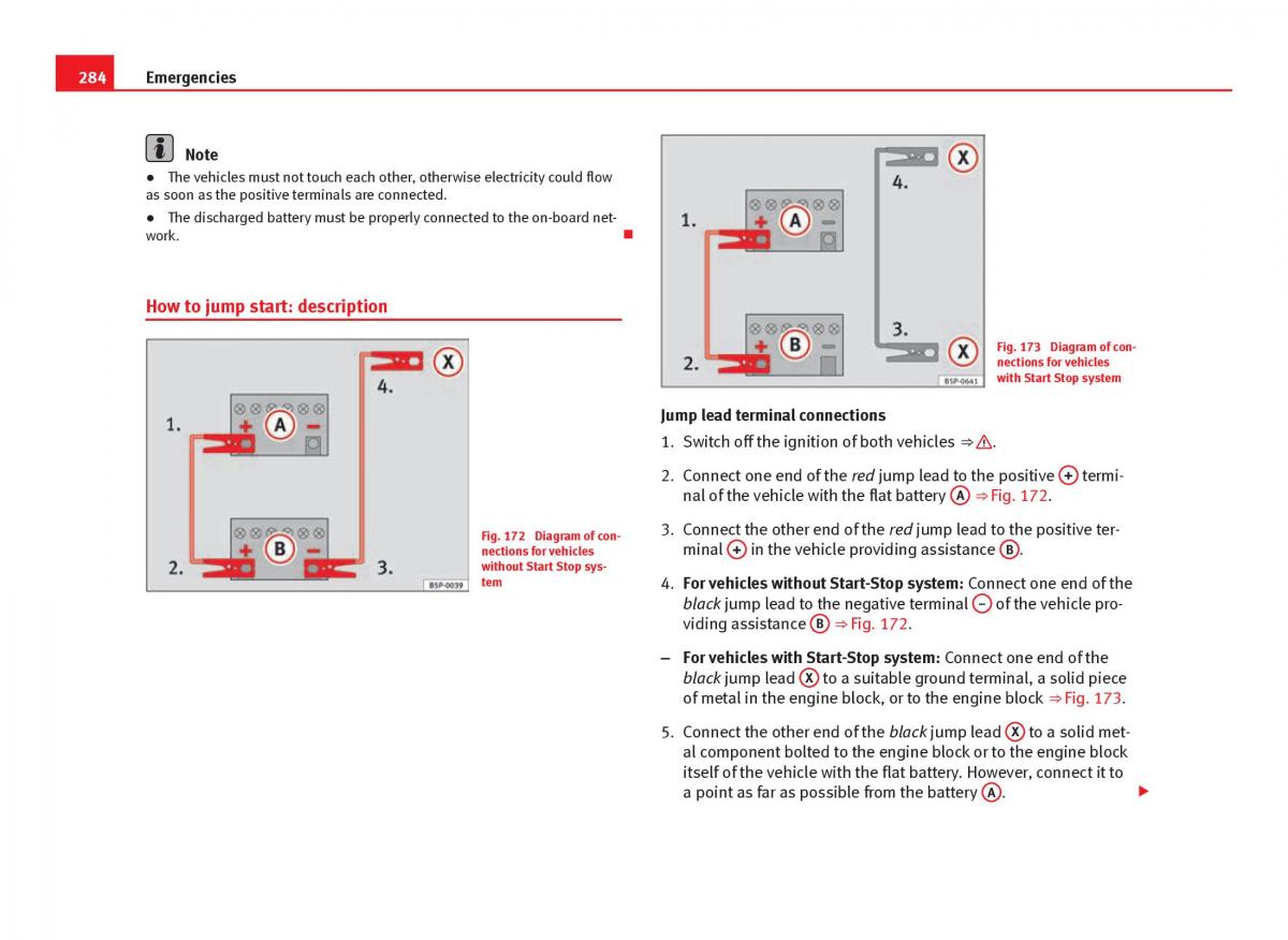 Seat Leon III 3 owners manual / page 286