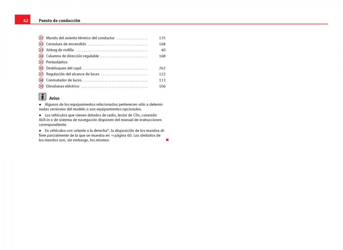 Seat Leon III 3 manual del propietario / page 64