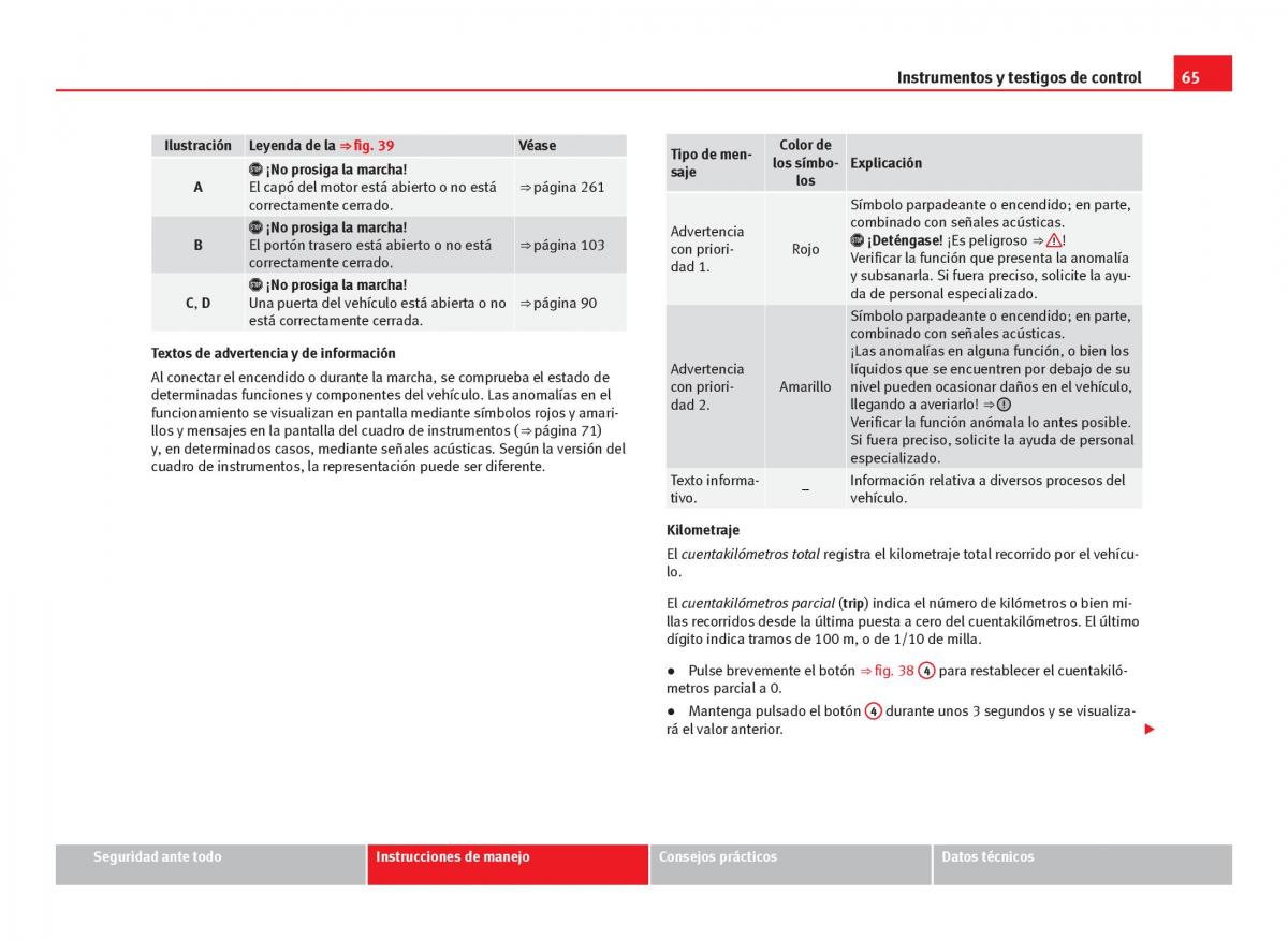 Seat Leon III 3 manual del propietario / page 67