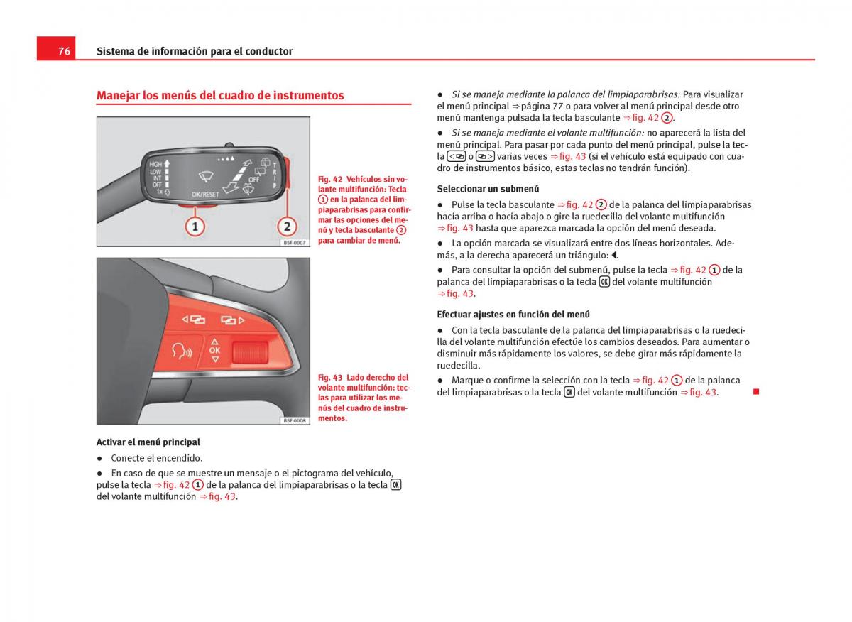 Seat Leon III 3 manual del propietario / page 78